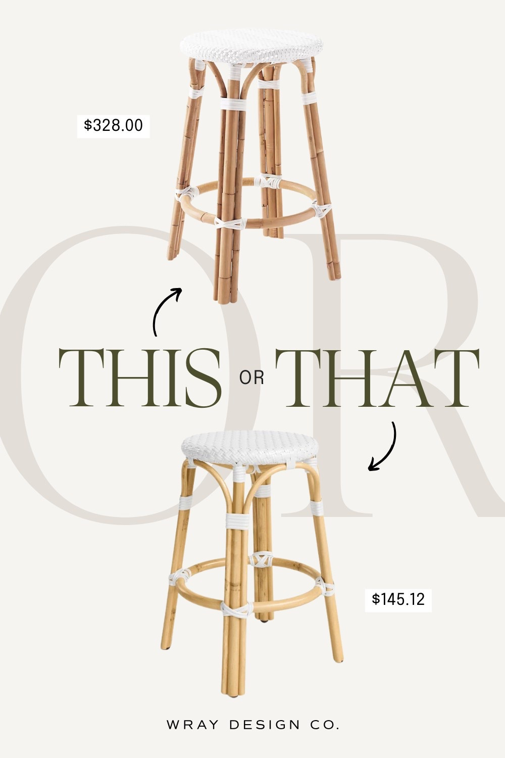 Your weekly look for less is here! Featuring Serena & Lily inspired counter stools, which are also on sale at Wayfair. Will you splurge or are you buying the dupe? Let us know in the comments! 

#LTKStyleTip #LTKSaleAlert #LTKHome