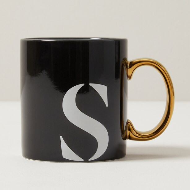 MONOGRAM MUG, LETTER S | Indigo (CA)