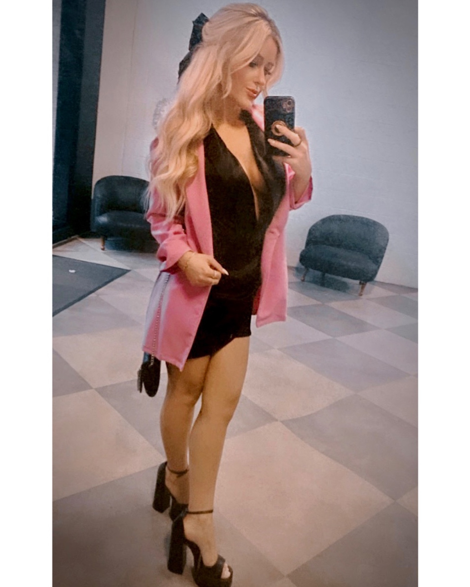 All black with a pop of bubble gum 🩷
+ Altard State pink blazer out of stock. But the blue is available! 💙

#LTKunder50 #LTKstyletip #LTKunder100