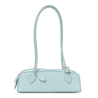 Alaia Goatskin Small Le Teckel Bag Sky Blue | FASHIONPHILE (US)