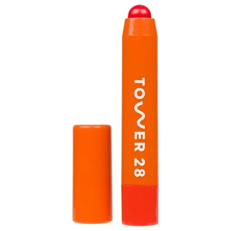 Tower 28 JuiceBalm Tinted Lip Balm - Hydrating Lip Color with Shea Butter and Marula Oil - Clean Cruelty Free and Vegan Lip Care - Squeeze: A Juicy Coral 0.09 Fl Oz / 2.7 mL C39 | Walmart (US)