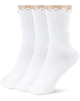 Mcool Mary Womens Socks, Ruffle Turn-Cuff Casual Ankle Socks Breathable Cool Knit Cotton Lettuce ... | Amazon (US)