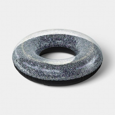 48" Glitter Pool Tube Inner Tube - Sun Squad™ Black | Target