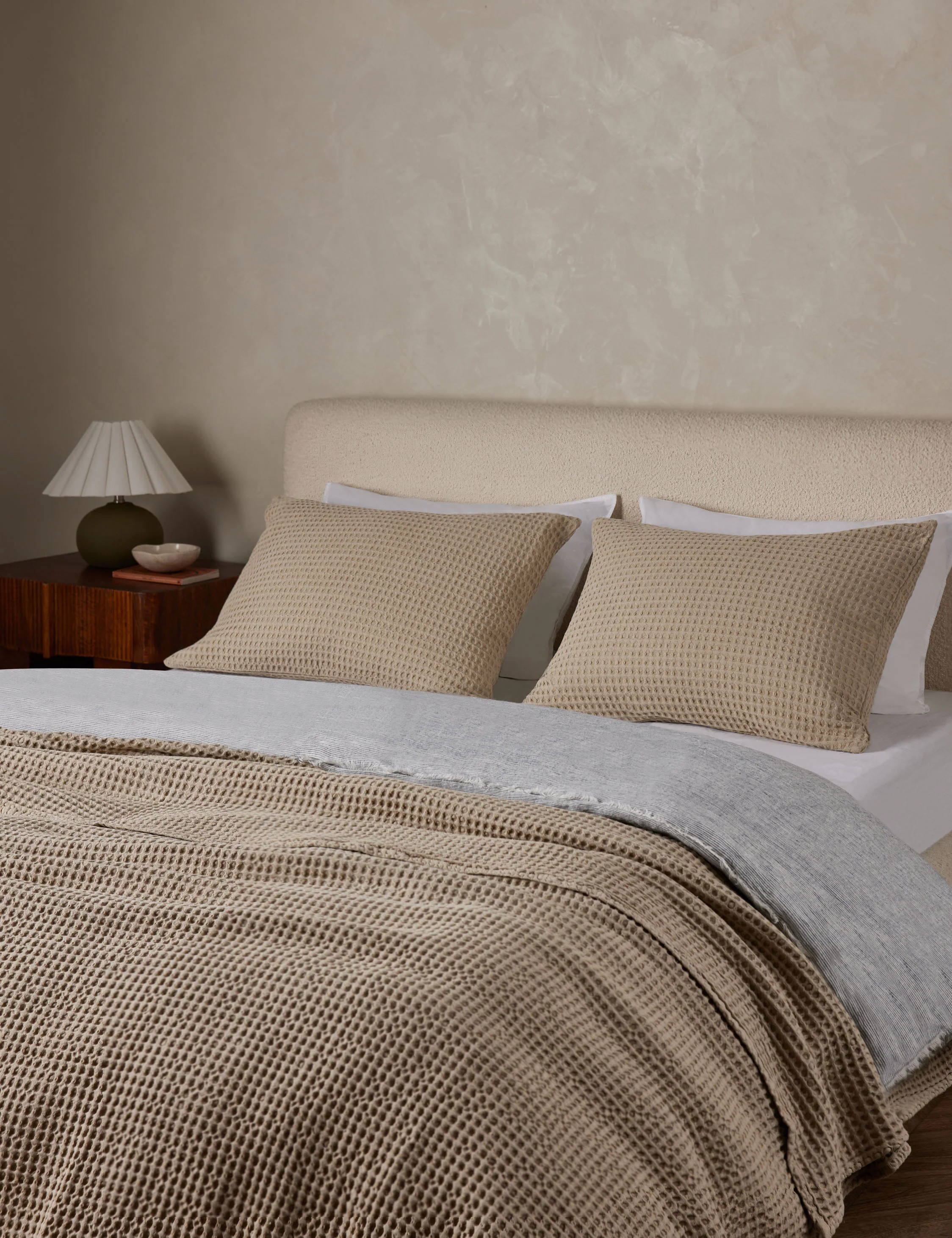 Zuma Cotton Waffle Weave Blanket by Pom Pom at Home | Lulu and Georgia 