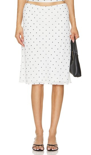 NIA Oud Skirt in White. - size XS (also in L, M, S) | Revolve Clothing (Global)