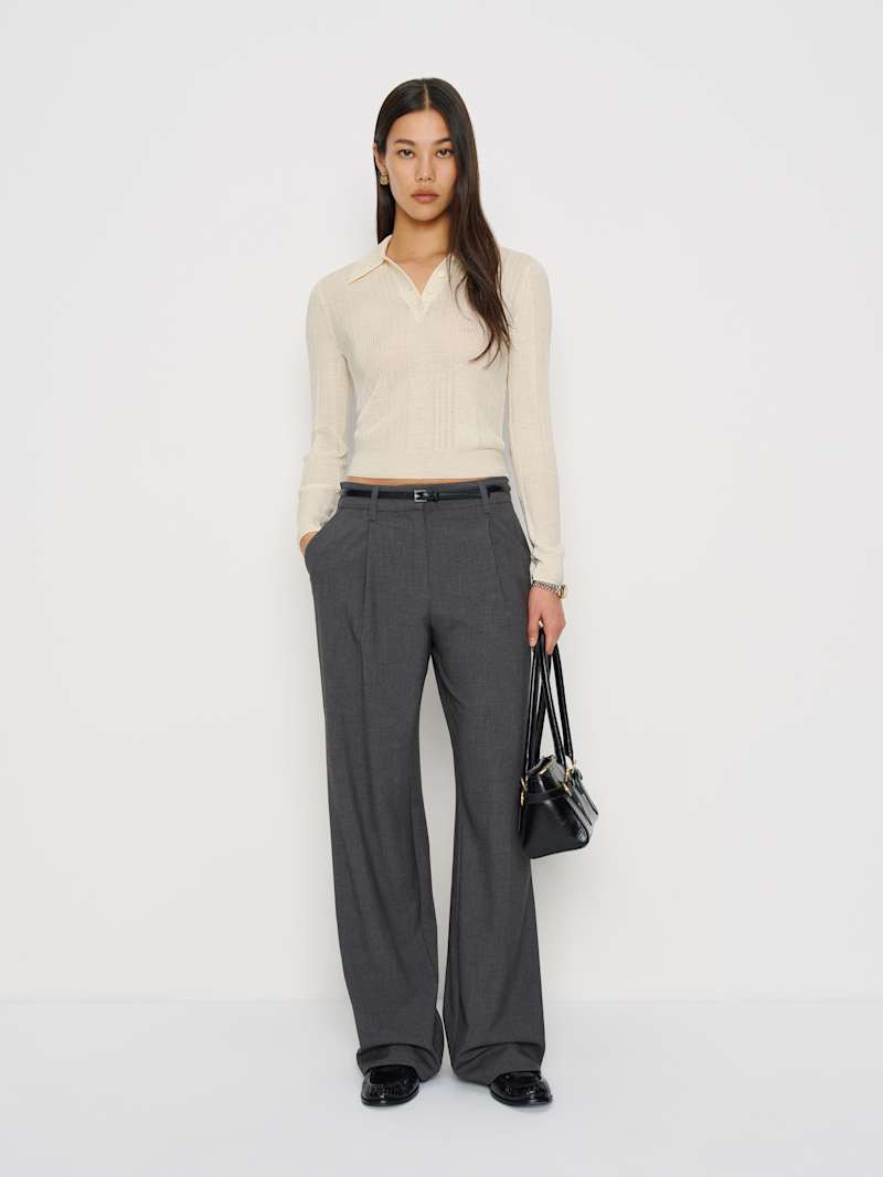 Hermia Regenerative Merino Polo | Reformation (Global)