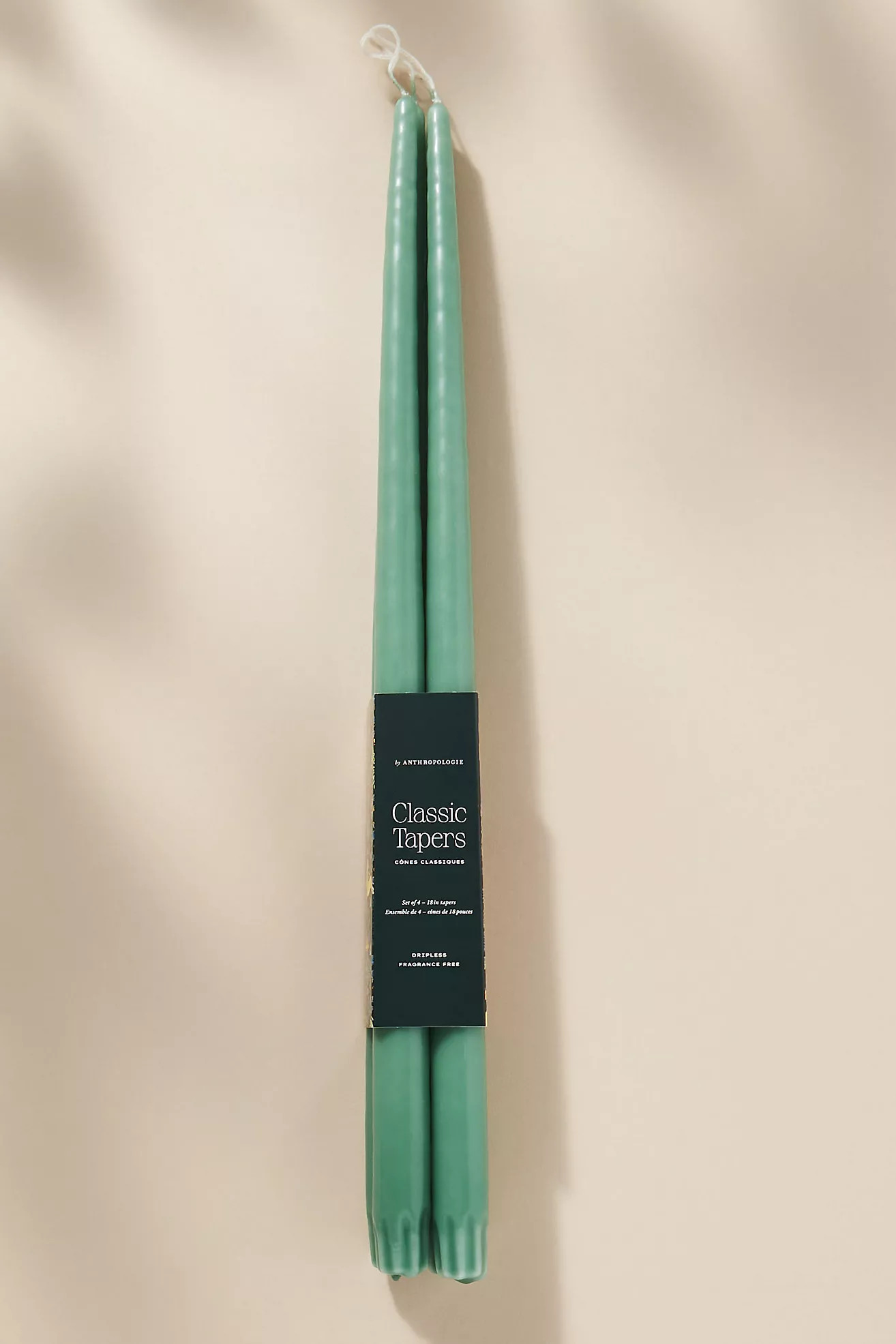 18" Classic Taper Candles, Set of 4 | Anthropologie (US)