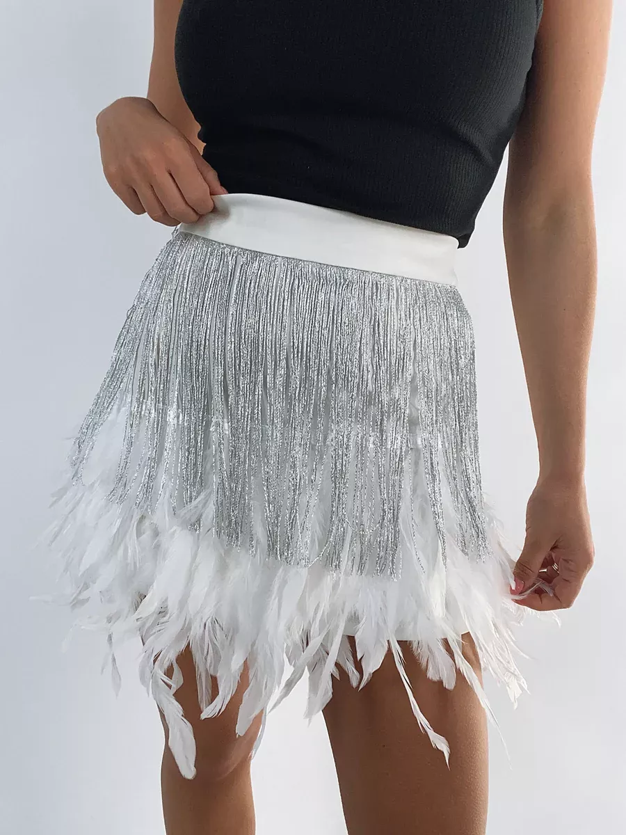 Tour The Town Green Fringe Hem Wrap Skirt – Pink Lily