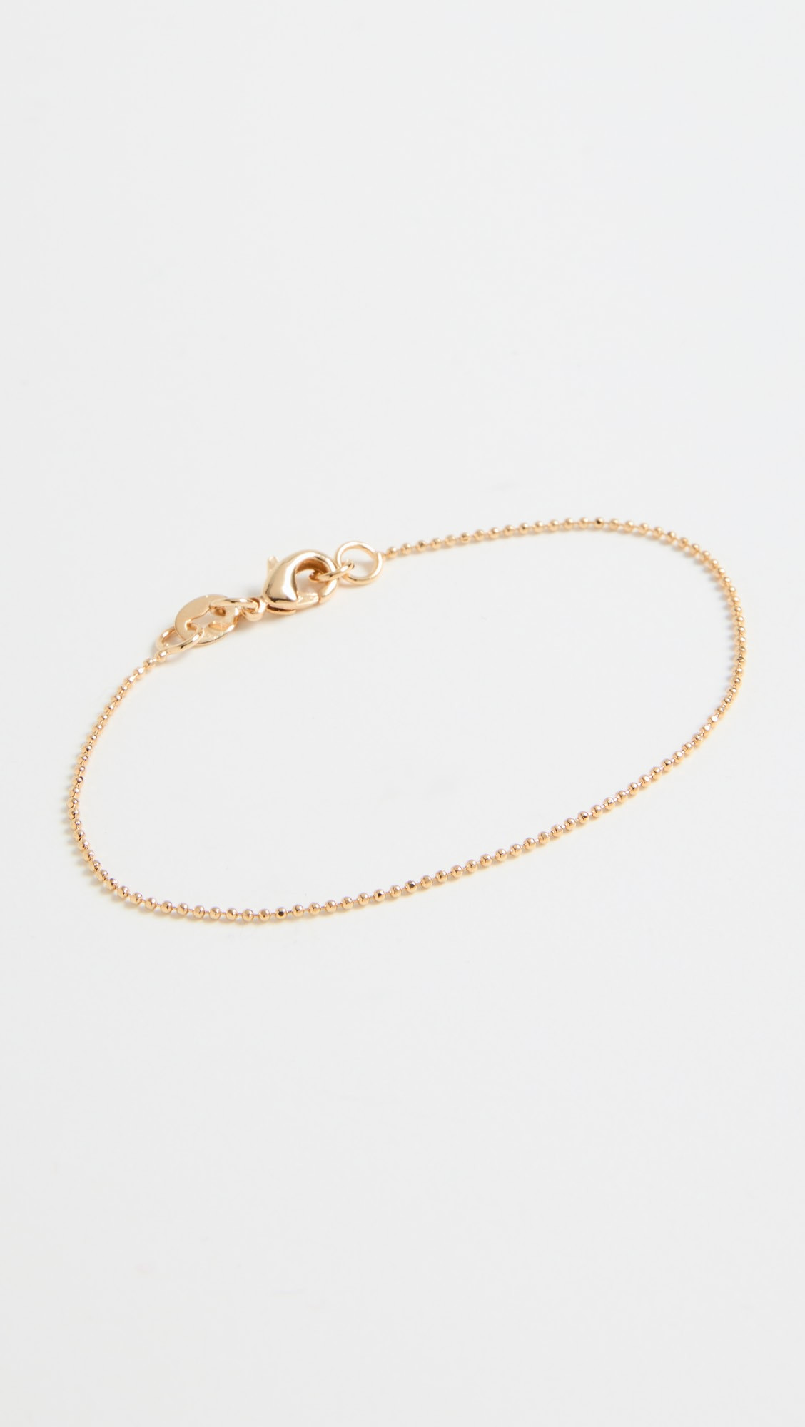1MM Diamond Cut Ball Chain Bracelet | Shopbop