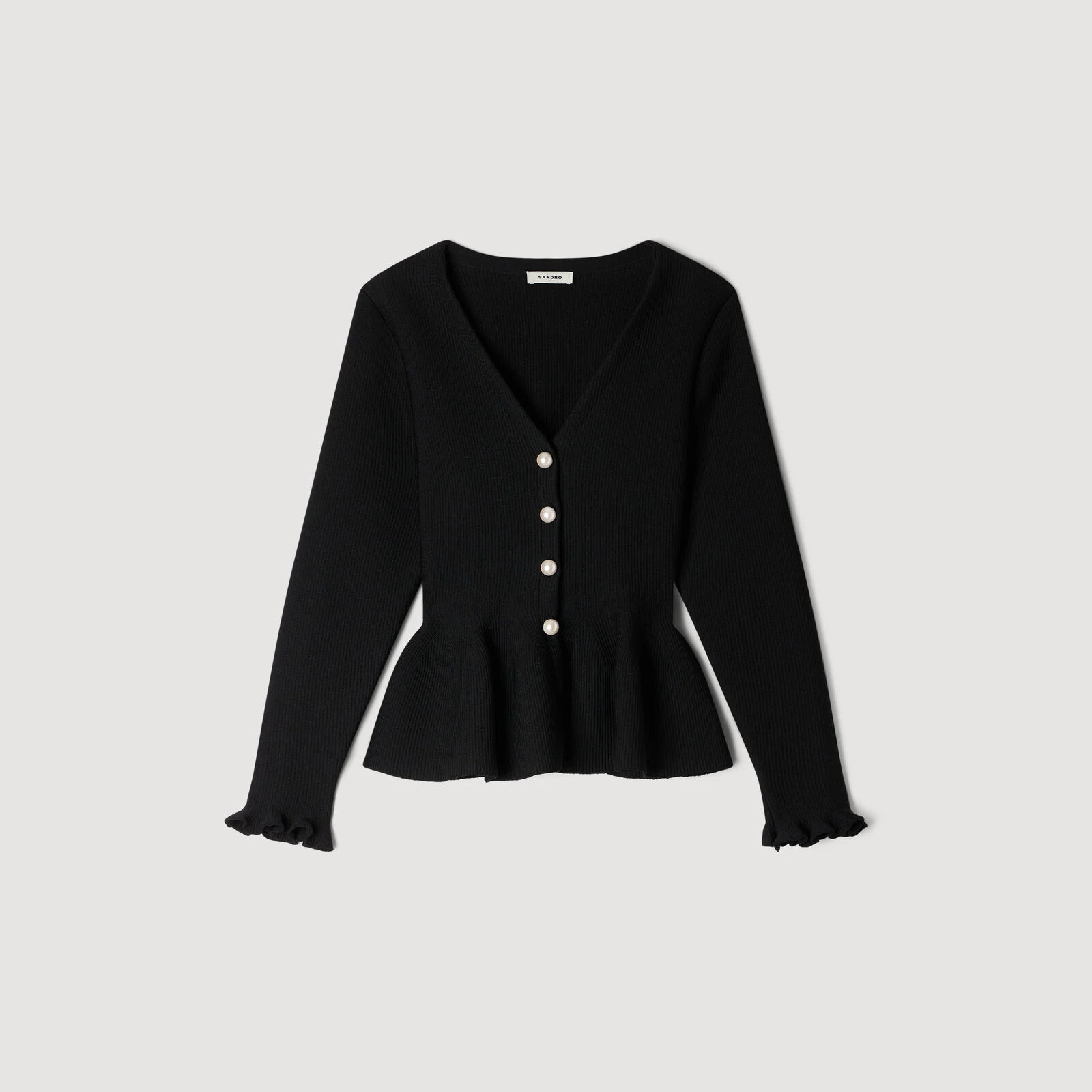 Peplum cardigan | Sandro US | Sandro-Paris US