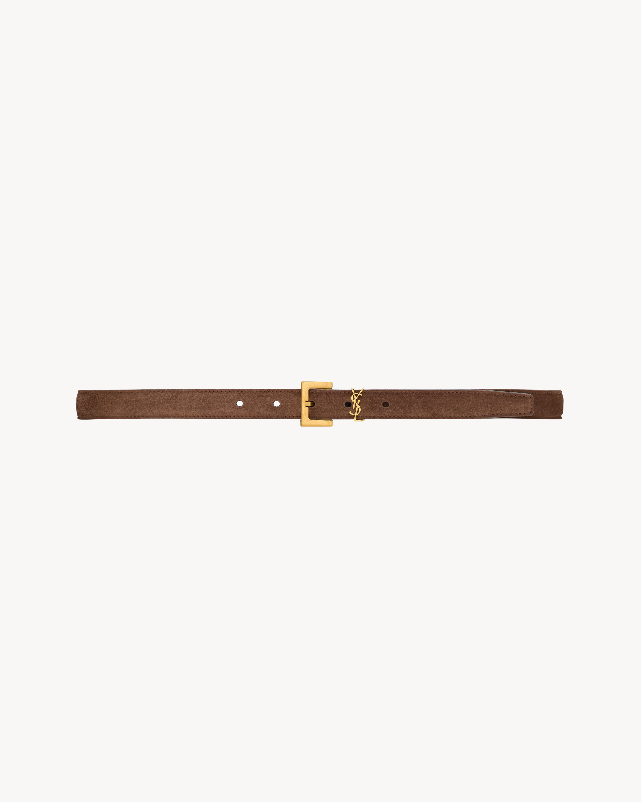 CASSANDRE thin belt in suede | Saint Laurent Inc. (Global)