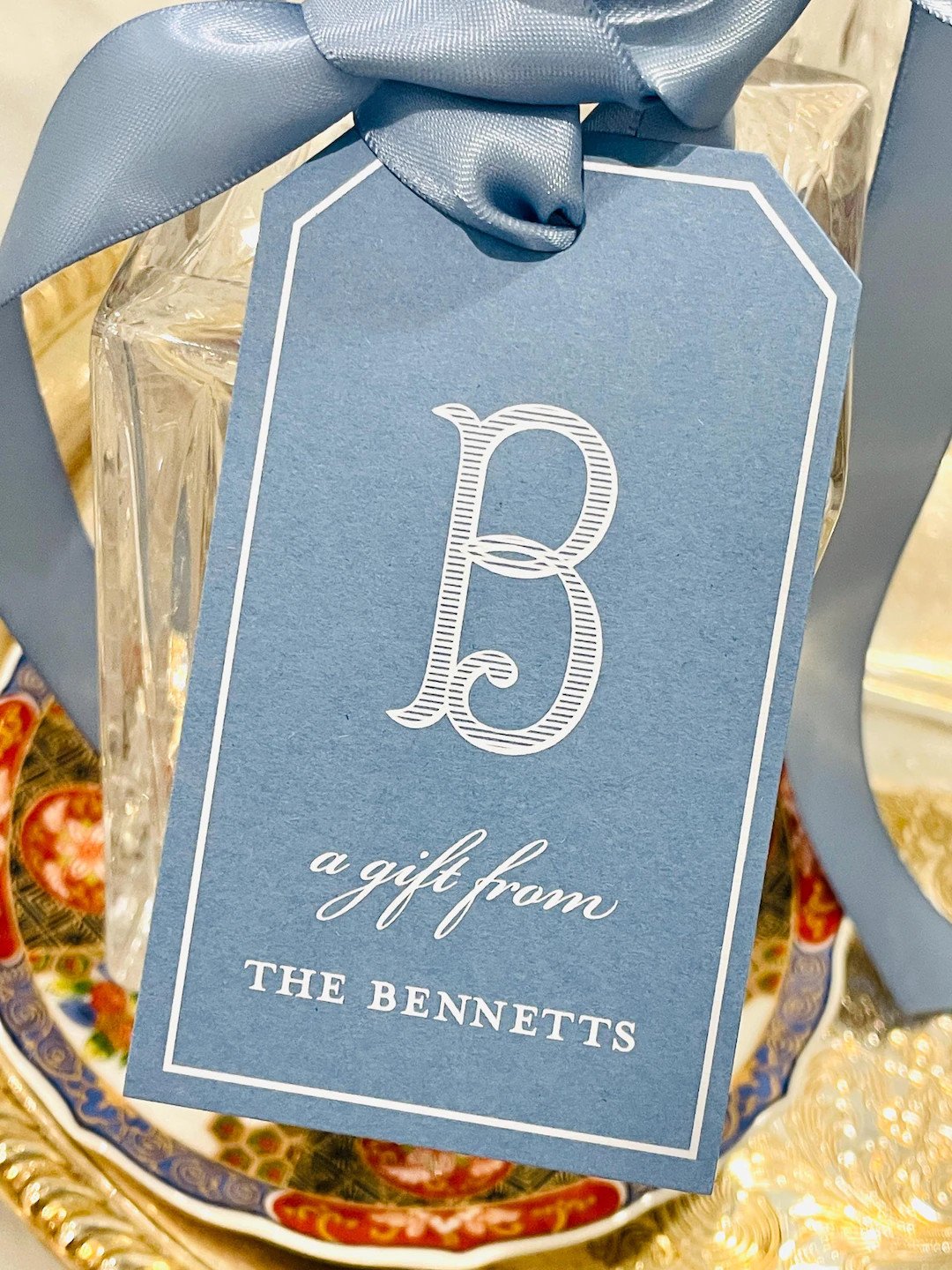 White Ink Initial Gift Tags | Set of 16 - Etsy | Etsy (US)