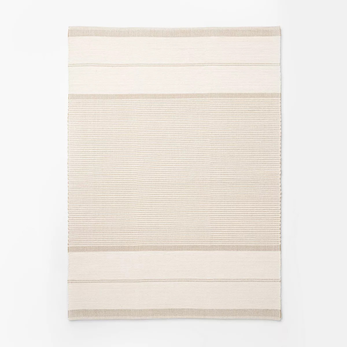 7'x10' Marina Striped Wool/Cotton Area Rug Cream - Threshold™ designed with Studio McGee | Target