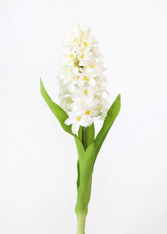 White Artificial Hyacinth Flowers - 12.5 | Afloral (US)