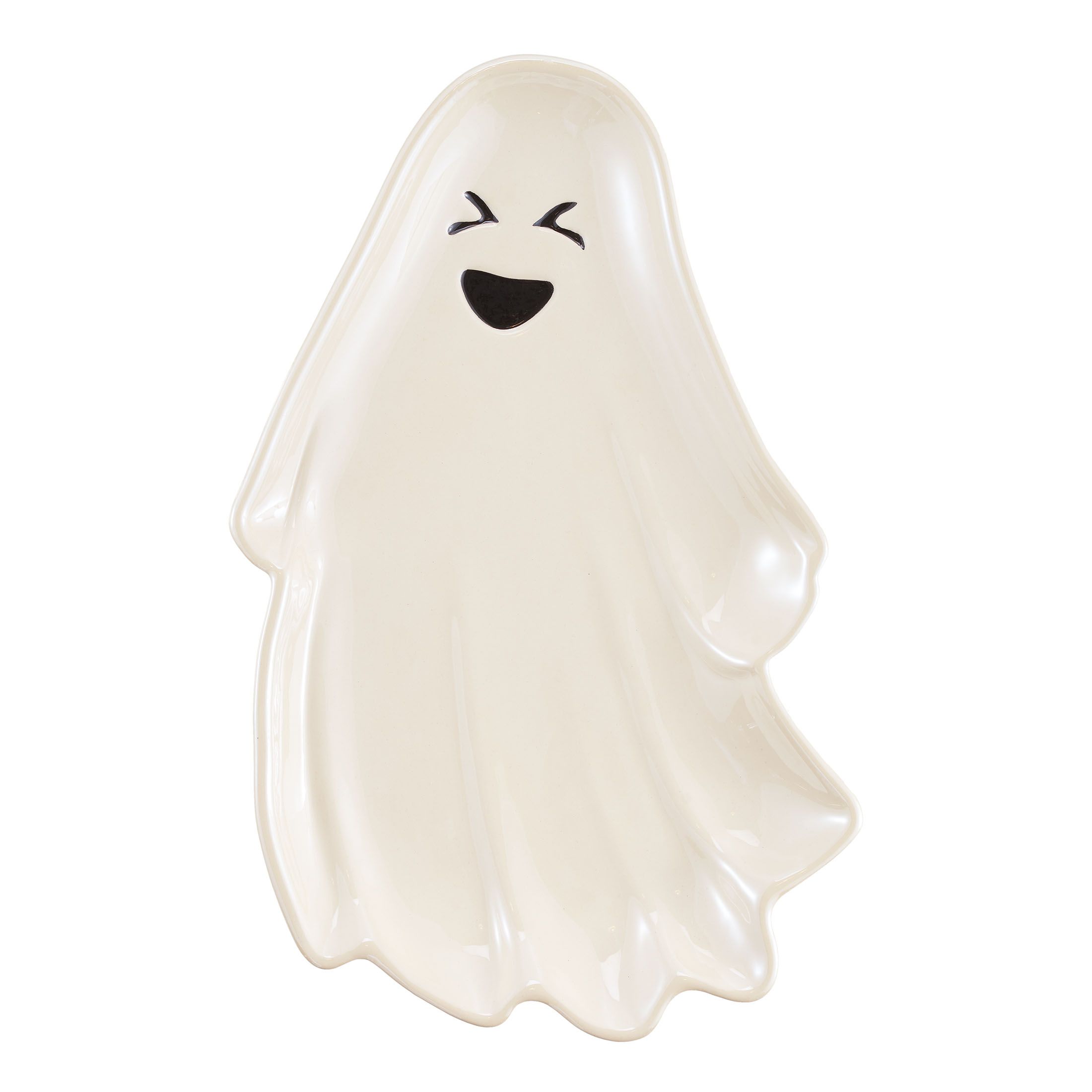 Halloween Earthenware Ghost Shaped Serving Tray, 12.16 in x 7.48 in, by Way To Celebrate | Walmart (US)