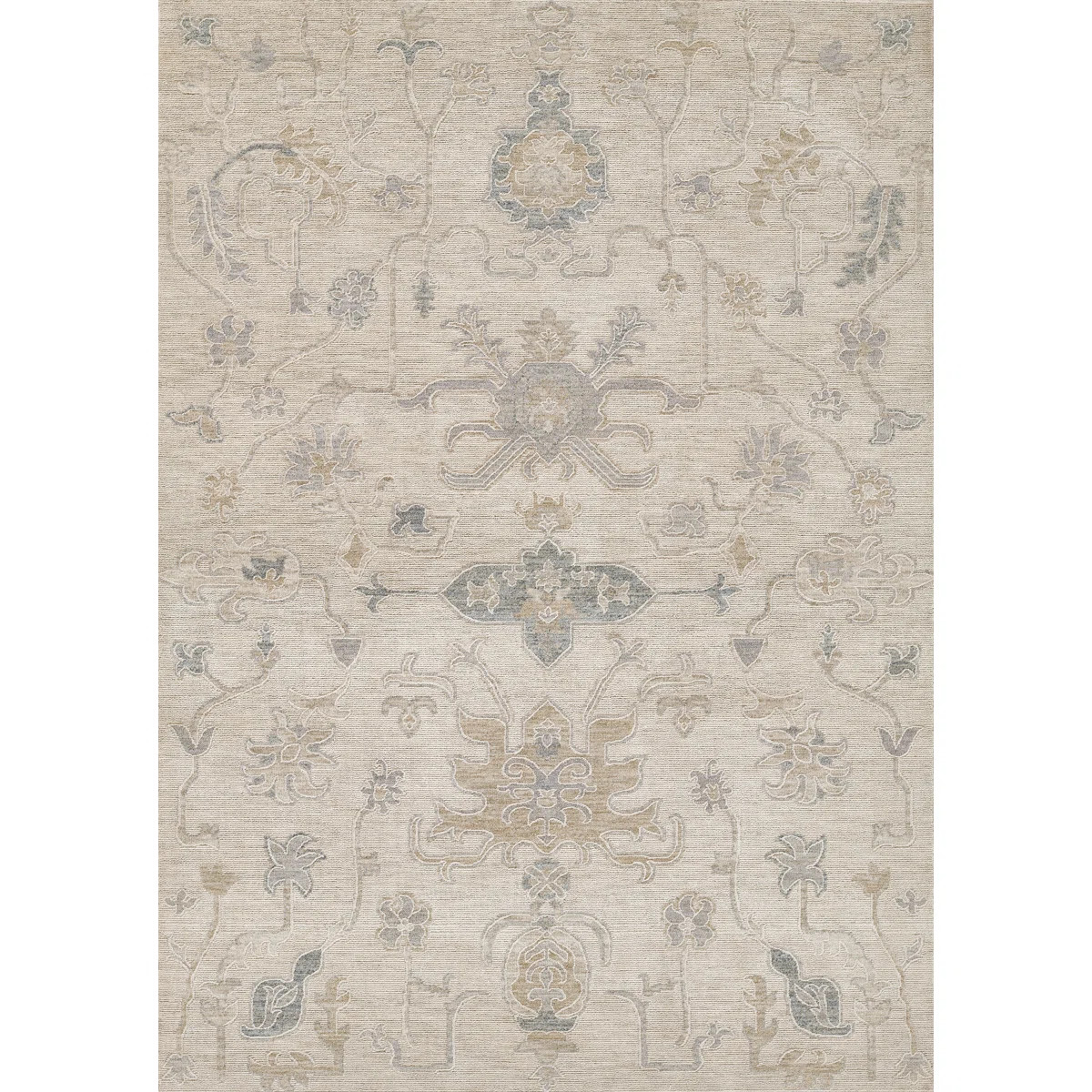 Momeni Ansel Traditional Loomed PES Blue Area Rug | Wayfair North America