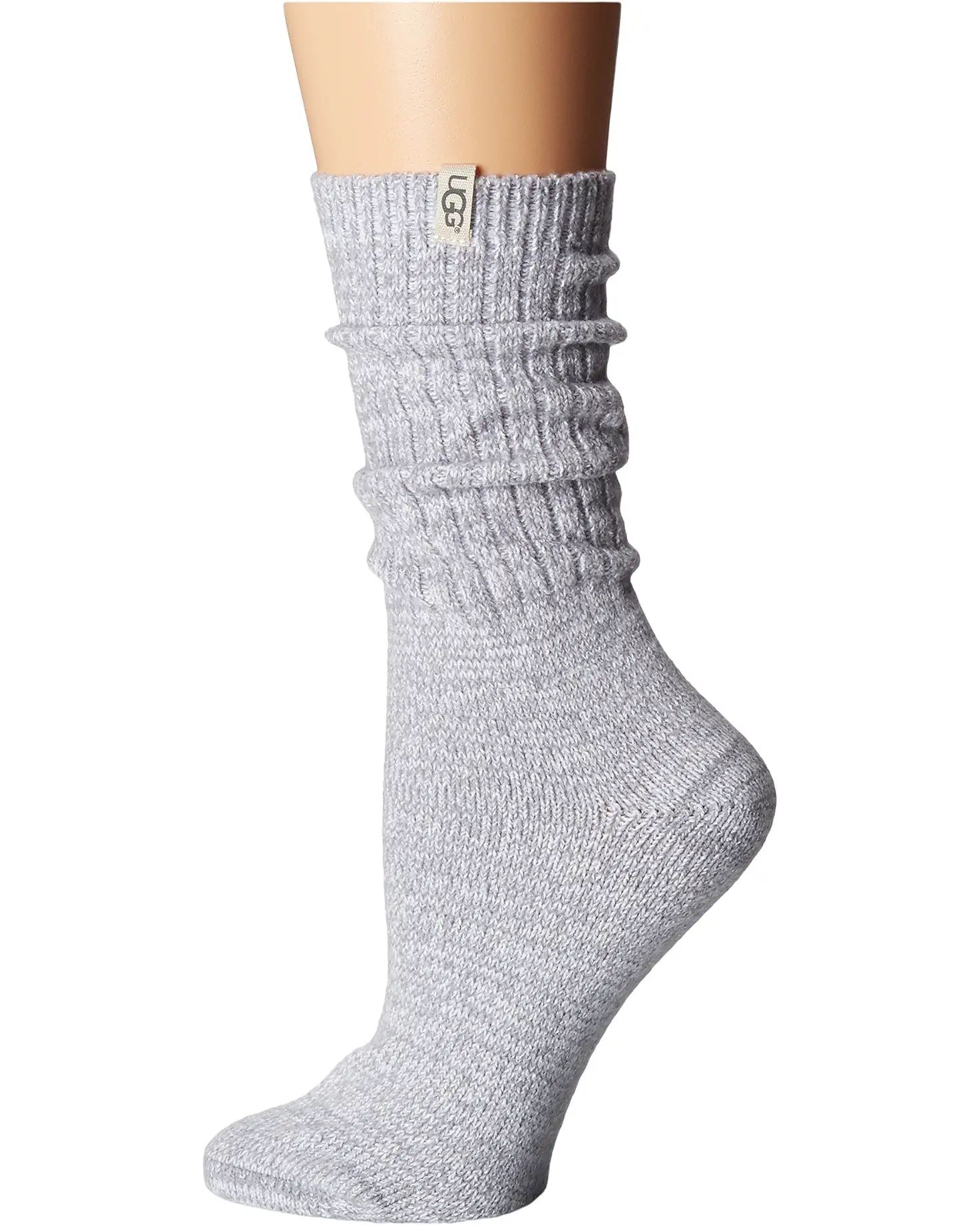 Rib Knit Slouchy Crew Socks | Zappos