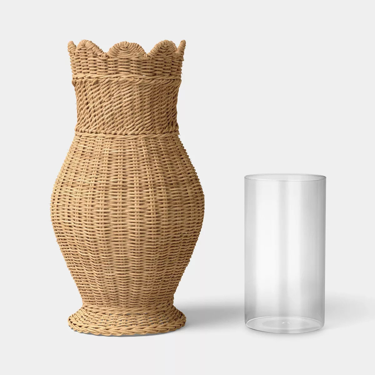 Scalloped Edge Woven Vase - Threshold™ | Target