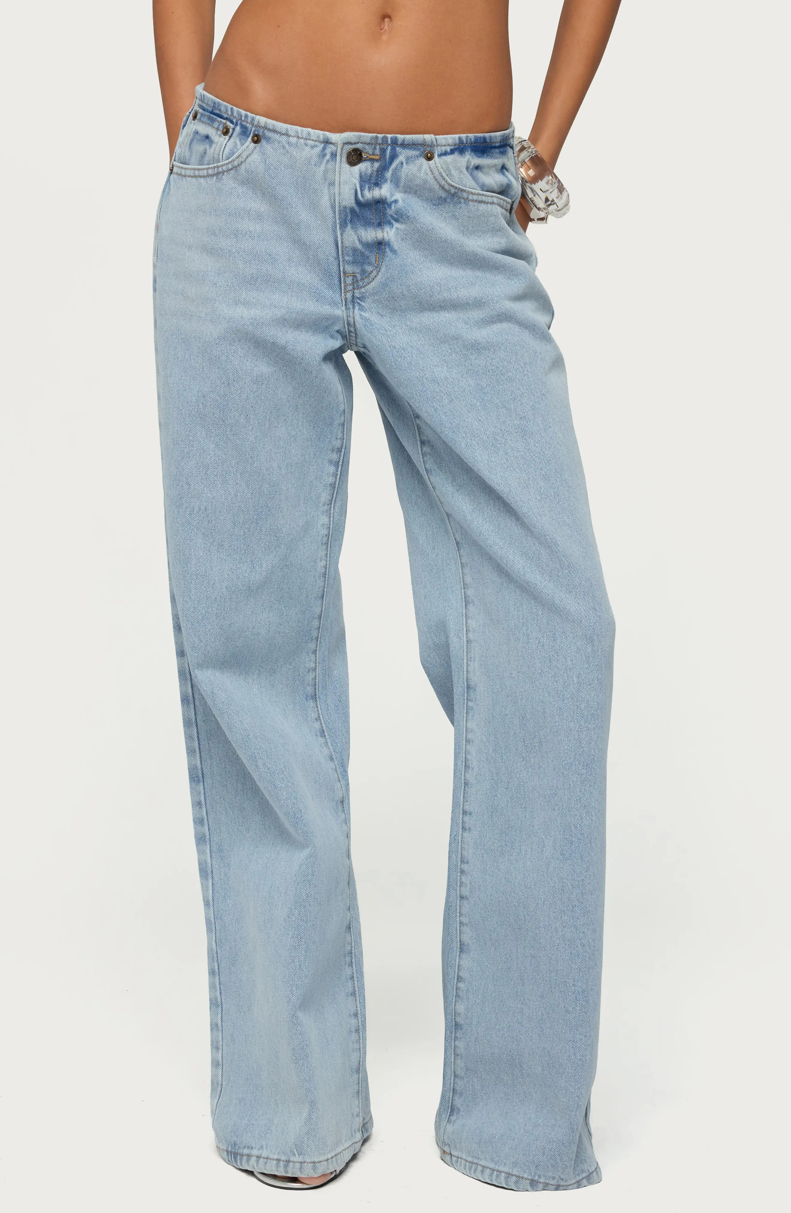 EDIKTED Veya Low Rise Baggy Jeans (Women) | Nordstrom | Nordstrom