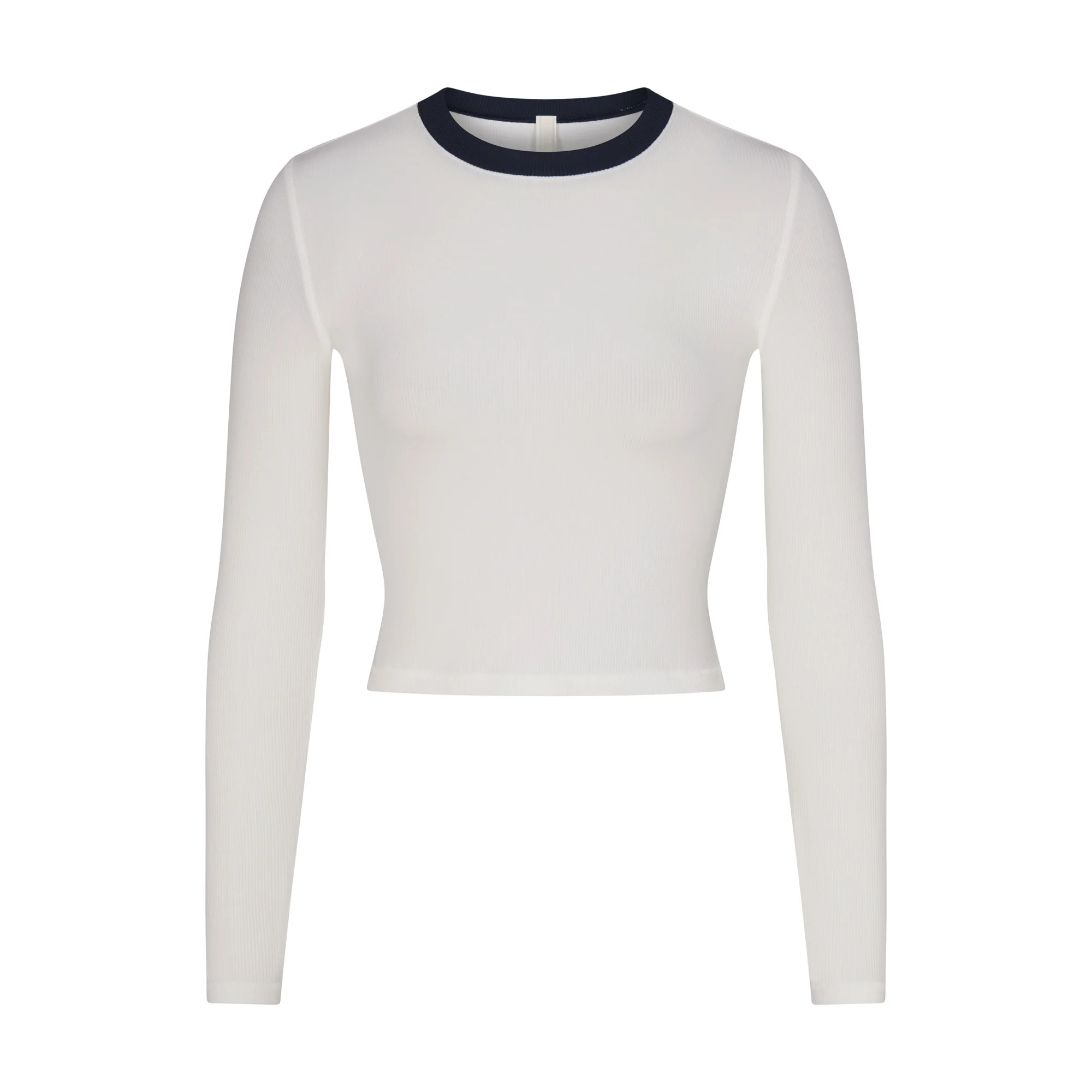 RINGER LONG SLEEVE CROP TOP | SKIMS (US)