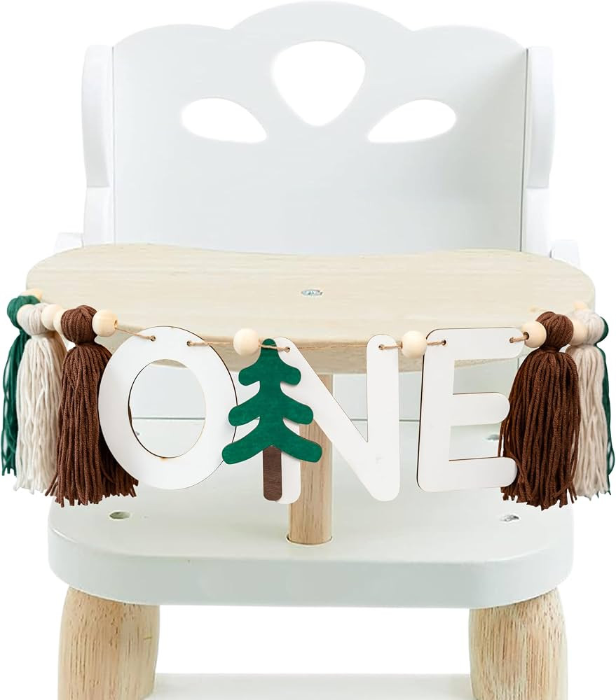 Happy Camper Banner - Wild One Thened Party Decoration, Boys And Girls First Forest Safari Camper... | Amazon (US)