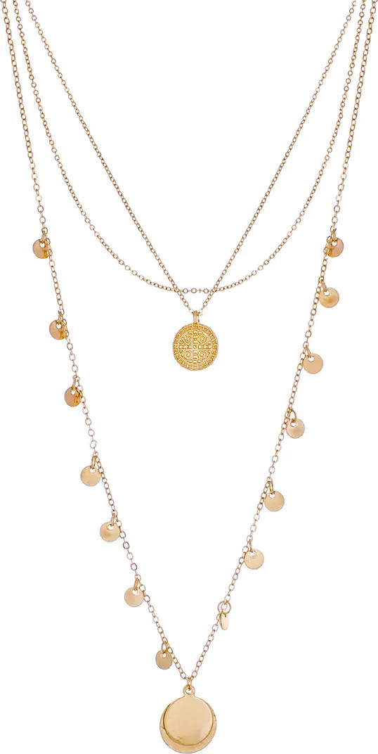 Layered Circle Pendant Necklace | Nordstrom