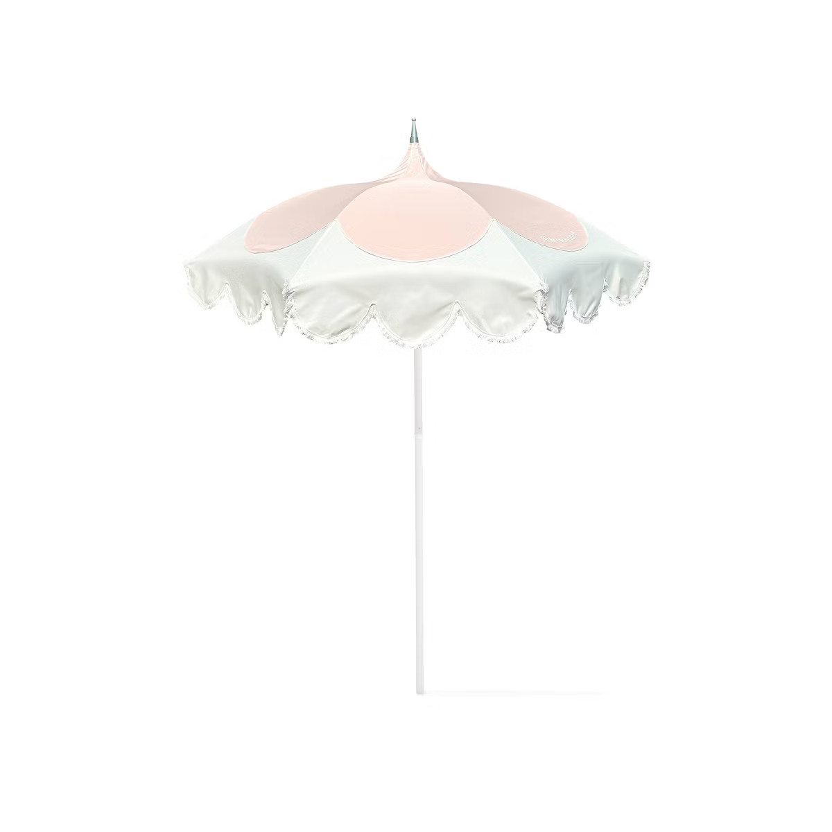 MINNIDIP 7' Round Scalloped Petal Market Patio Umbrella - Blush | Target