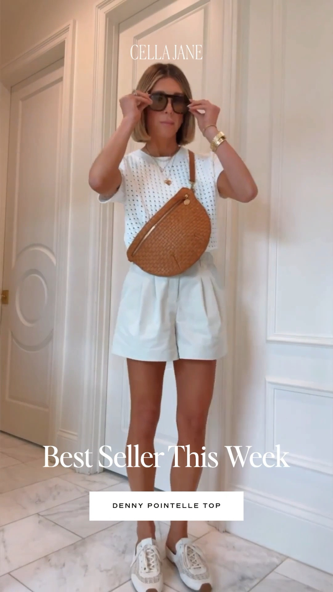 Loving this open knit top from @Varley and it is a BEST SELLER this week!

#LTKsummer