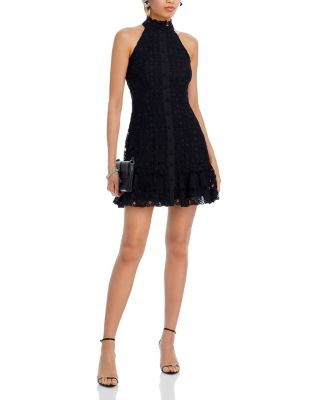 AQUA Lace Mini Shirt Dress - Exclusive  | Bloomingdale's Women | Bloomingdale's (US)