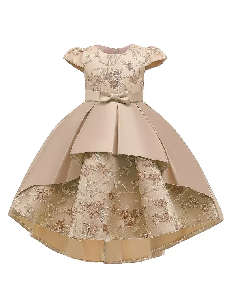 Rose gold flower girl dress walmart sales