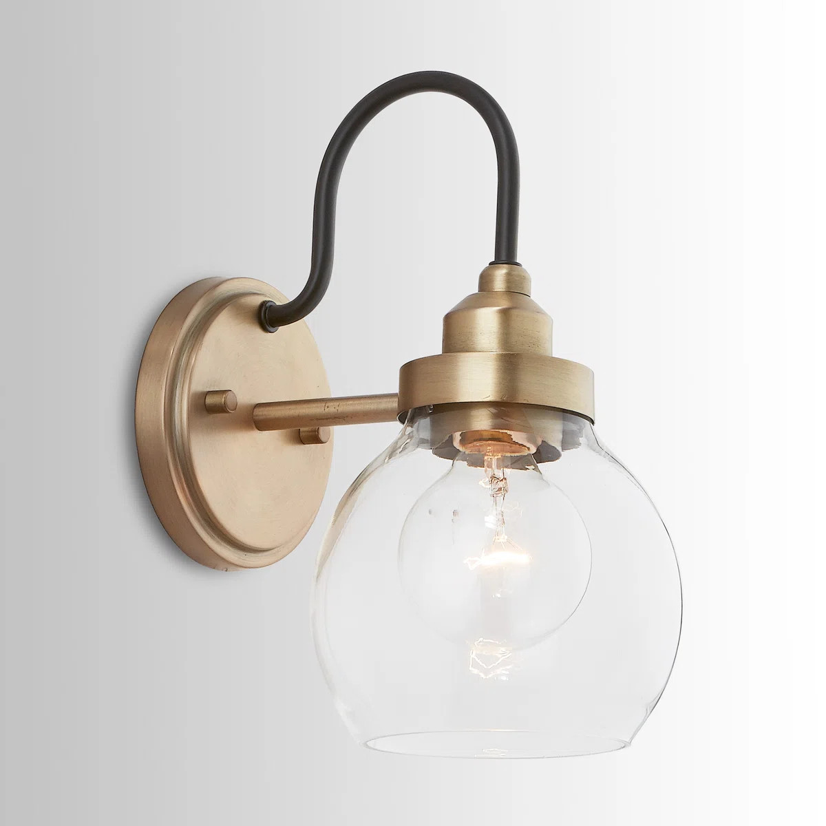 Brekke Glass Armed Sconce | Wayfair North America