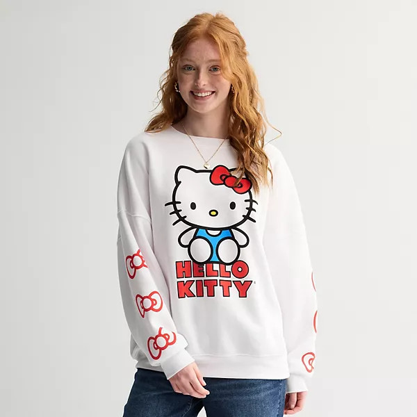 Juniors' Kuromi Graphic Fleece Sweatshirt | Kohl's