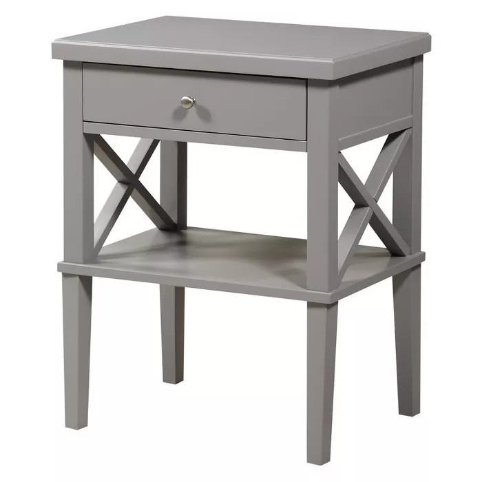Marta Nightstand in Gray - Comfort Pointe | Target