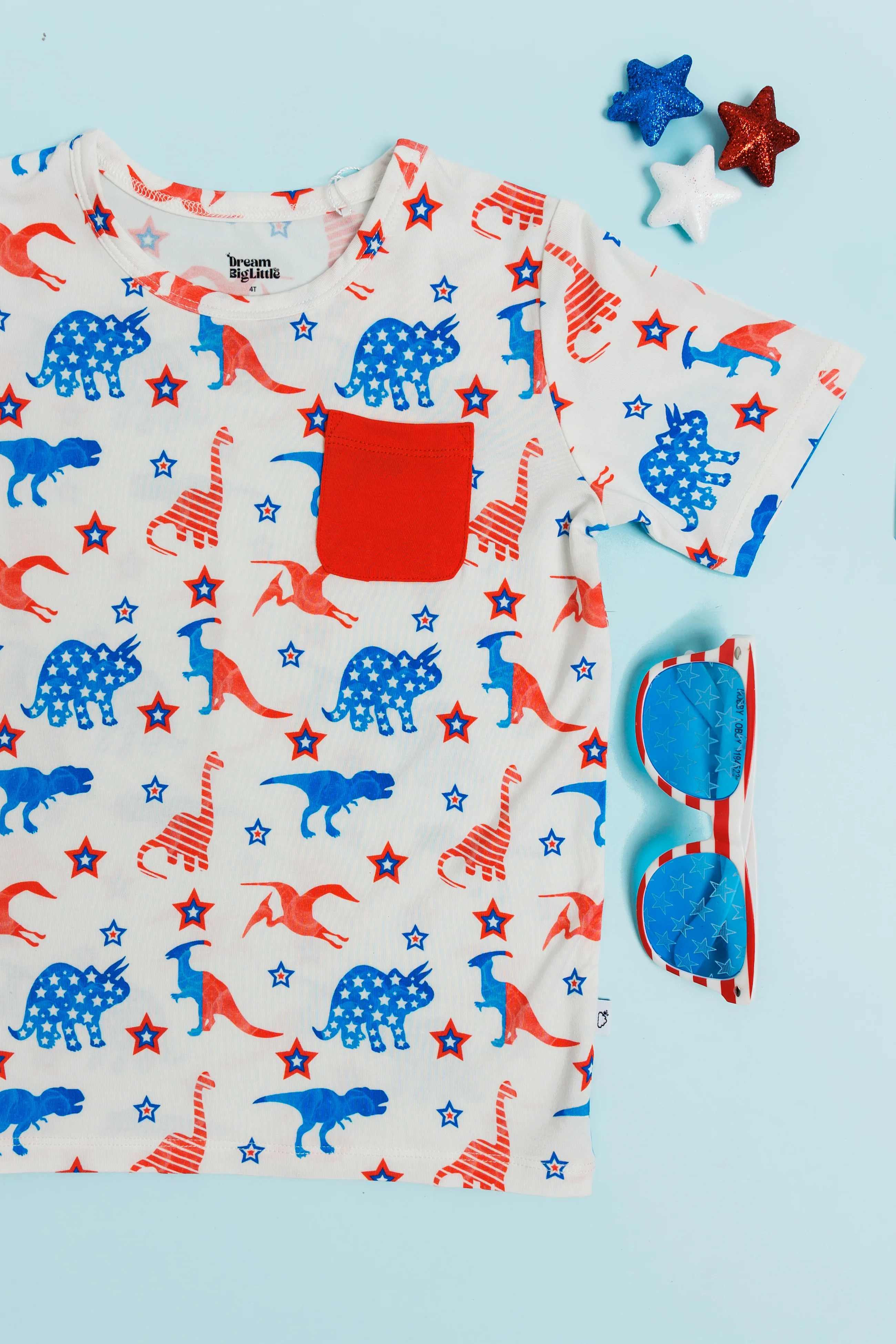LET FREEDOM RAWR DREAM POCKET TEE | Dream Big Little Co.