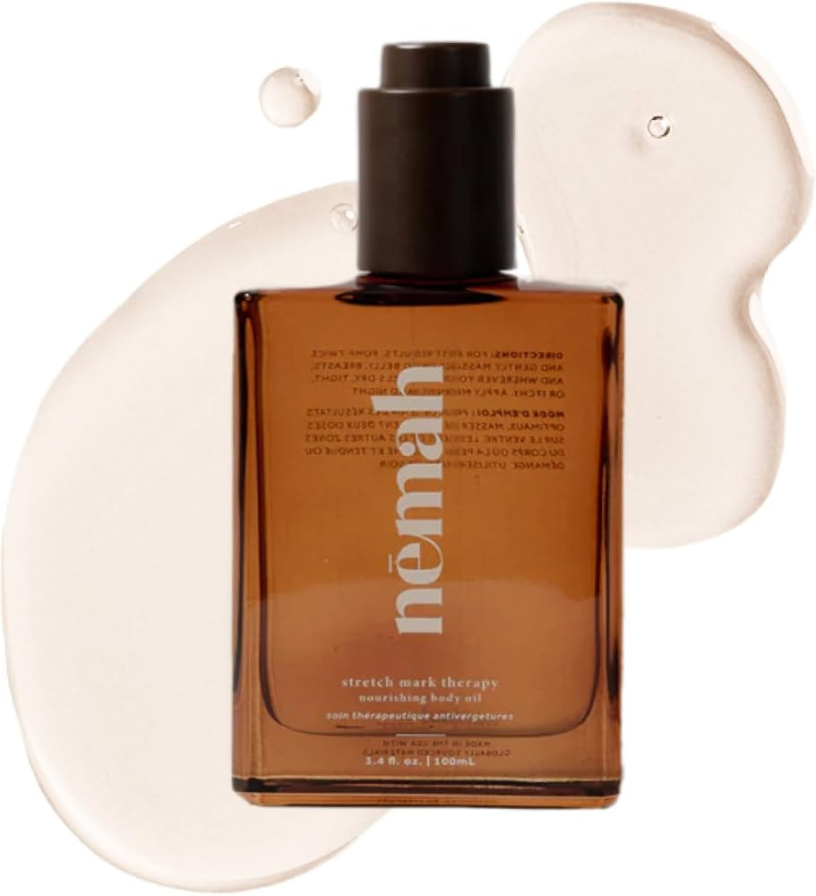 Nemah Belly Oil For Pregnant Women, Stretch Mark Oil, Quick Drying Non-Greasy With Jojoba Coconut... | Amazon (US)