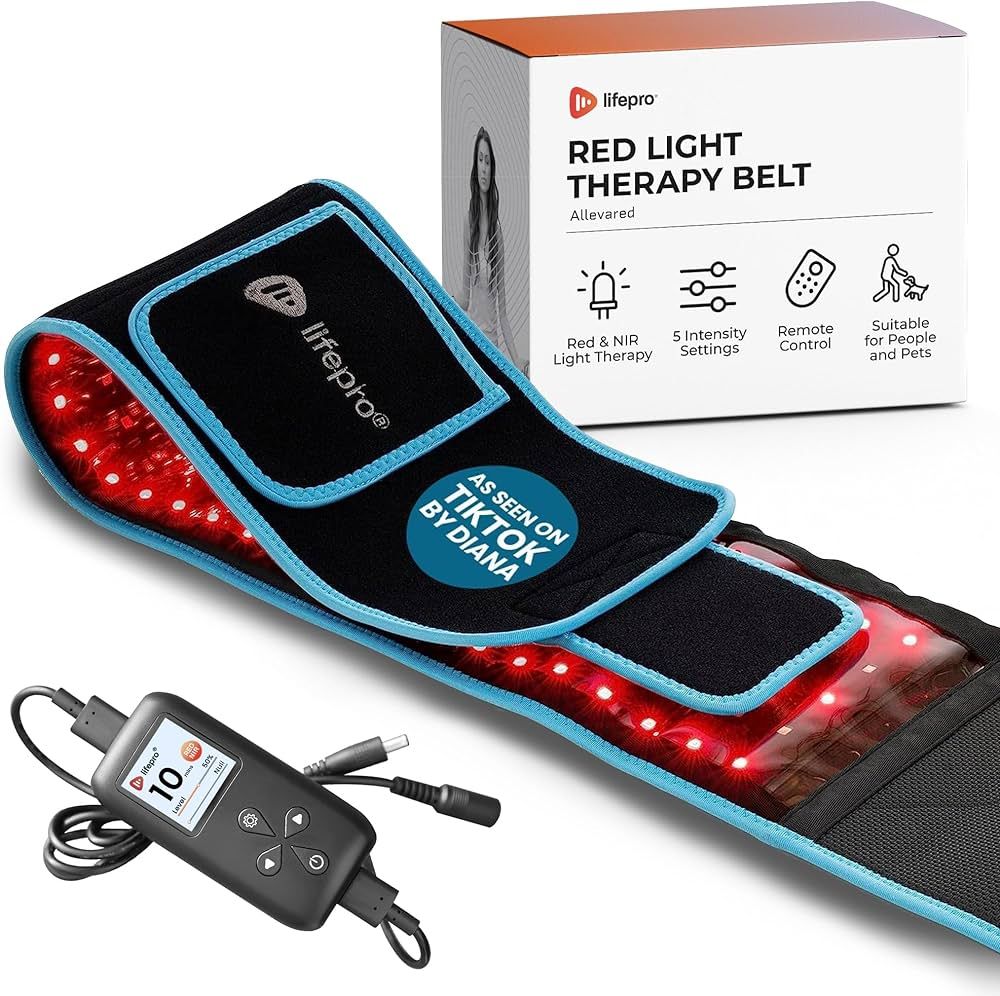 Lifepro Red Light Therapy Belt - Near Infrared Light Therapy & Red Light Therapy for Body, Relaxi... | Amazon (US)