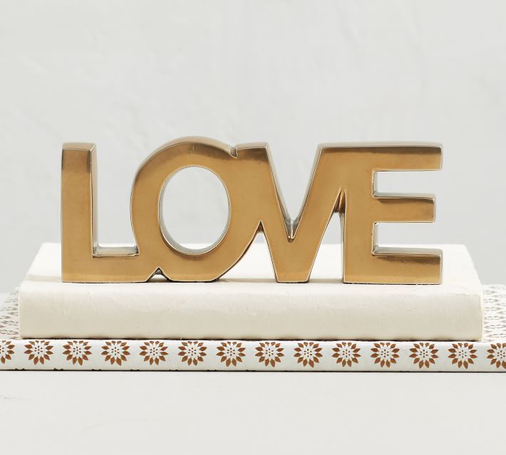 Decorative Word Object - Love | Pottery Barn (US)