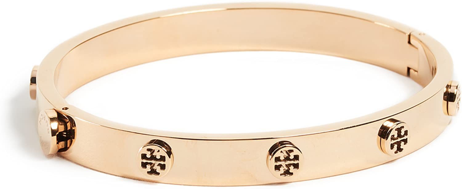 Tory Burch Logo Stud Hinge Women's Bracelet | Amazon (US)
