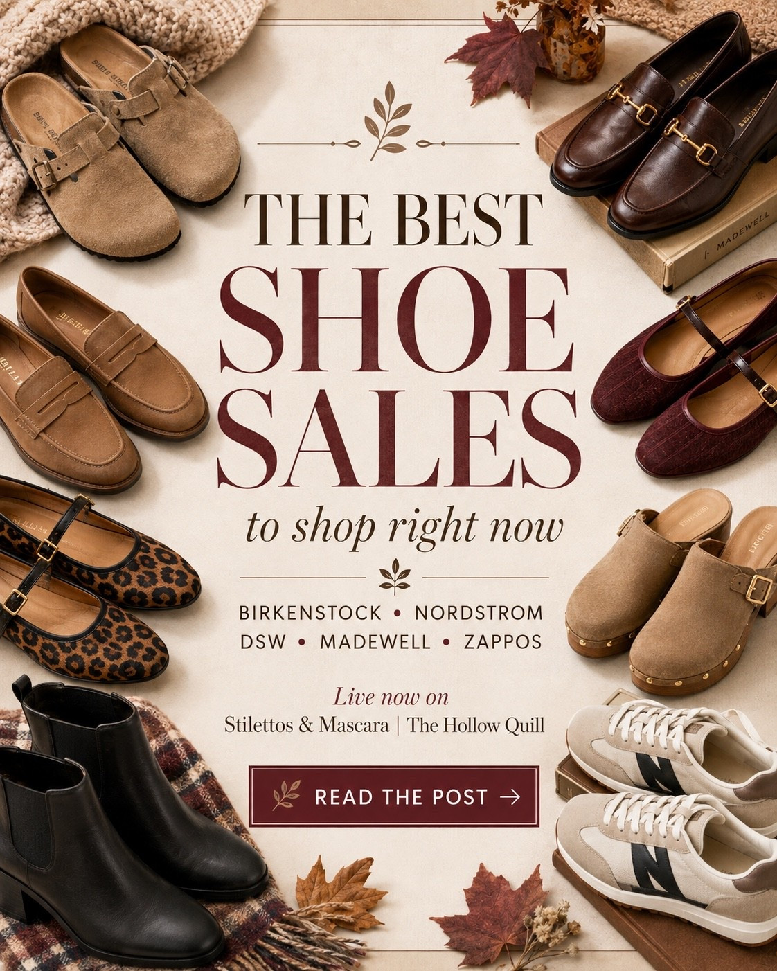 🚨 THE BEST SHOE SALES TO SHOP RIGHT NOW 🍂👞

If you’re starting your fall wardrobe, start from the ground up.

I’m rounding up the shoe sales actually worth shopping at @Birkenstock US , Nordstrom, @DSW  @Madewell   — with loafers, Mary Janes, ballet flats, clogs, sneakers and early-fall favorites that you can wear now and straight into the new season.

My rule: don’t buy it just because it’s on sale. Buy the pair you’ll style over and over again. 🤎

Tap to shop my full Fall Shoe Sale Edit.

#LTKSaleAlert #LTKShoeCrush #LTKSeasonal #LTKStyleTip #LTKOver40 #LTKFinds #FallShoes #ShoeSale #FallFashion2026 #FashionOver40 #StyleOver40

#LTKootd #LTKgrwm #LTKdayinmylife