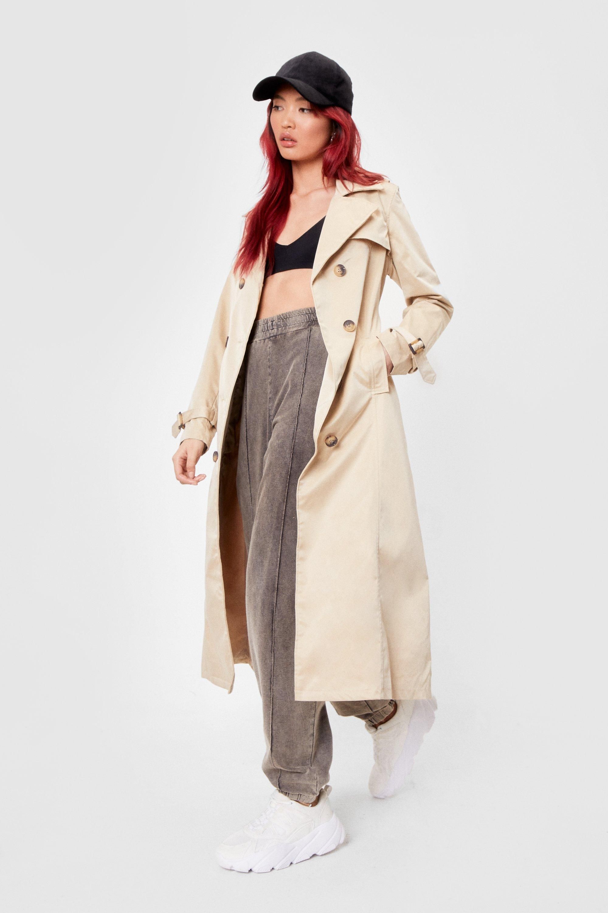 Let's Take This Outside Longline Belted Trench Coat | NastyGal (US & CA)