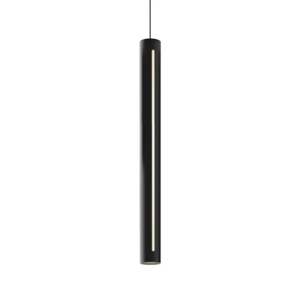 DALS Lighting Pdled Black Modern/contemporary Cylinder Integrated LED Large Hanging Pendant light | PDLED120-24-BK | Lowe's