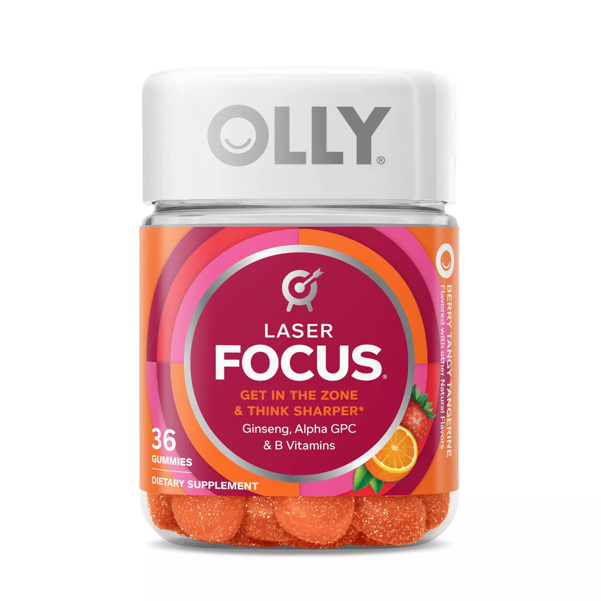 OLLY Laser Focus Gummies - Berry Tangy Tangerine - 36ct | Target