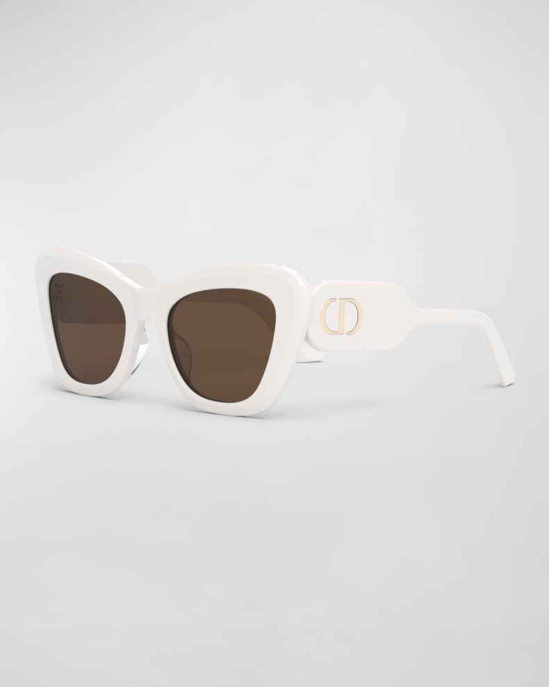 Dior Logo Acetate Butterfly Sunglasses | Neiman Marcus