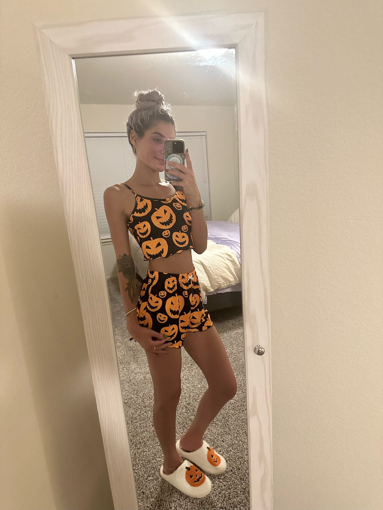 Halloween pajamas and pumpkin slippers

#LTKHalloween #LTKSeasonal #LTKHoliday