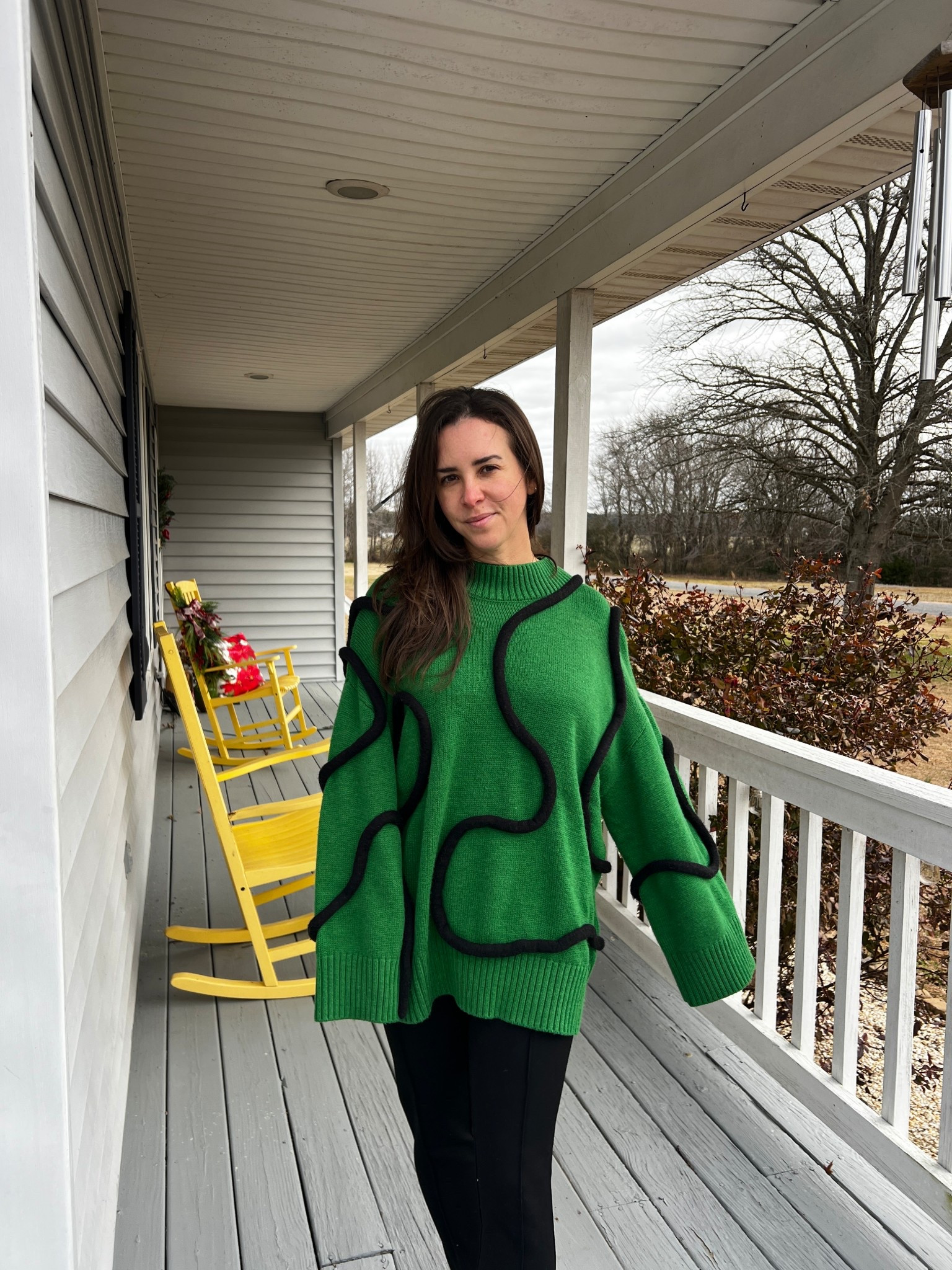 Oversized sweater sweater. SimonMiller. Rent the runway. Stirrup leggings. Gold flats. Gold ballet flats. Mansur gavriel. 

#LTKootd #LTKFindsUnder100 #LTKHoliday