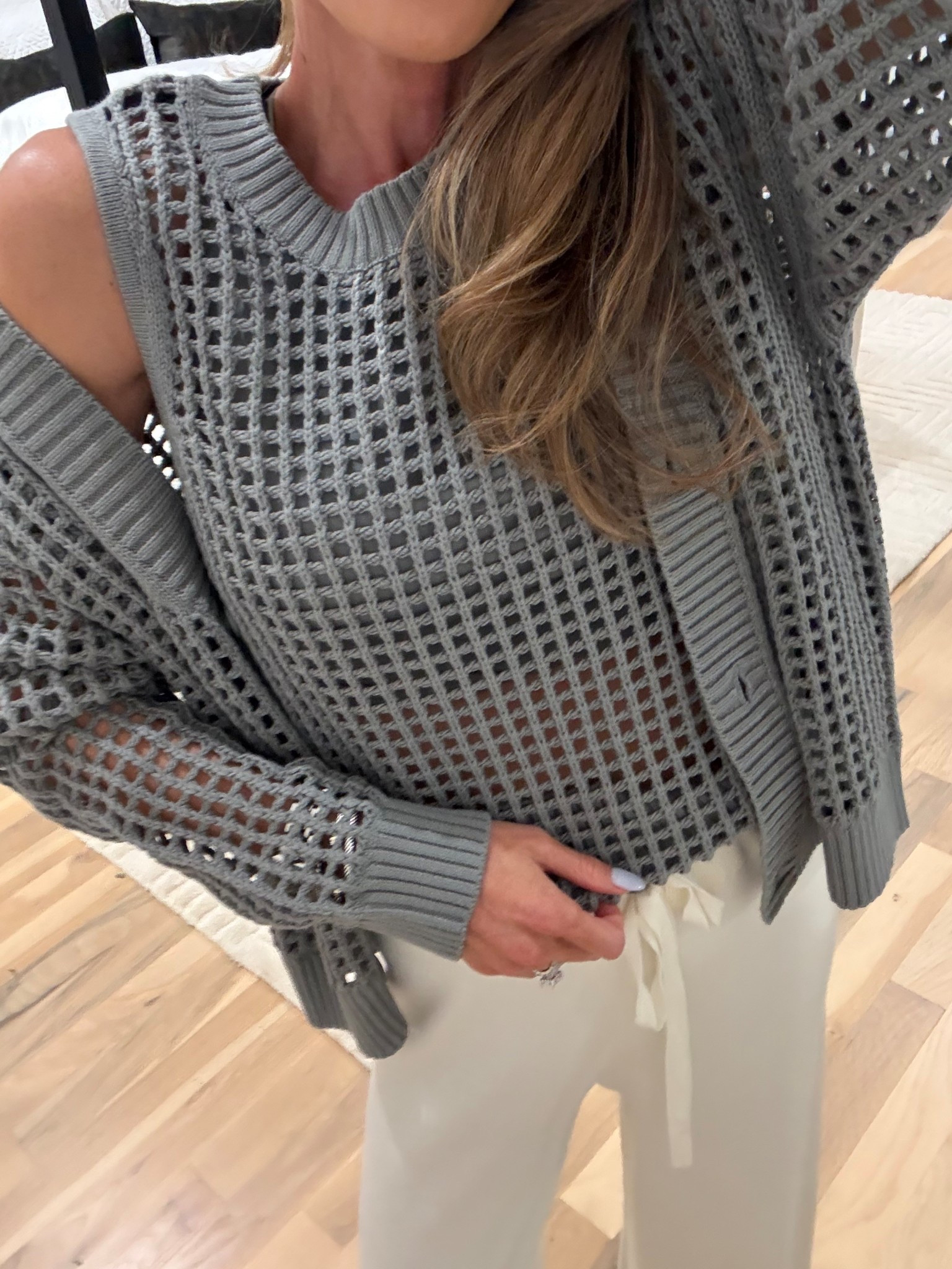 Crochet sweater tank and matching cardigan smallest size 

#LTKootd #LTKOver40 #LTKPetite