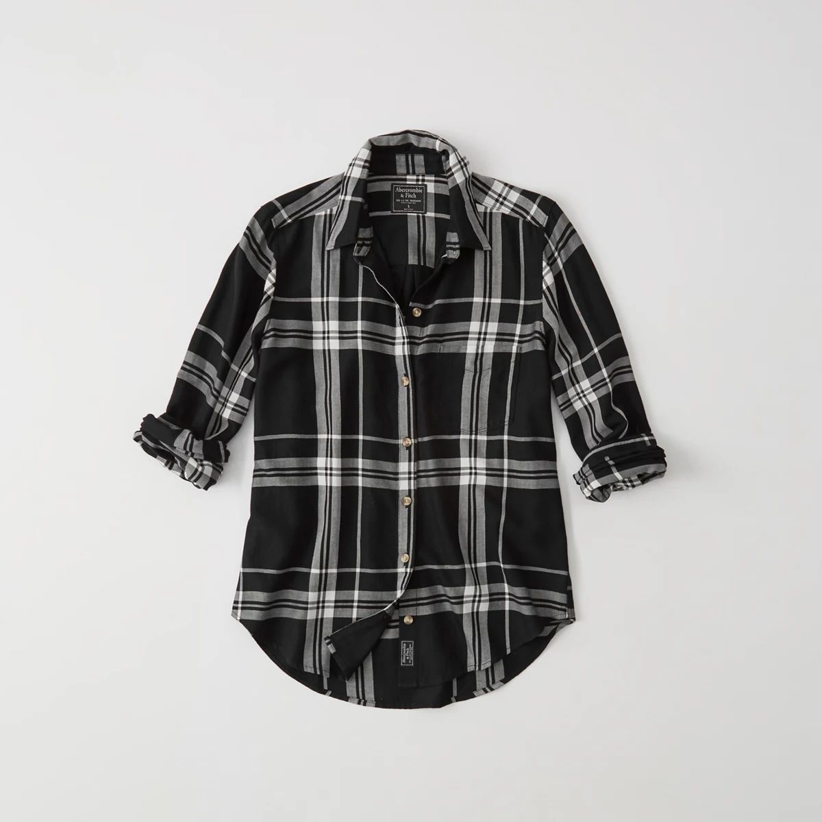 Drapey Plaid Shirt | Abercrombie & Fitch US & UK