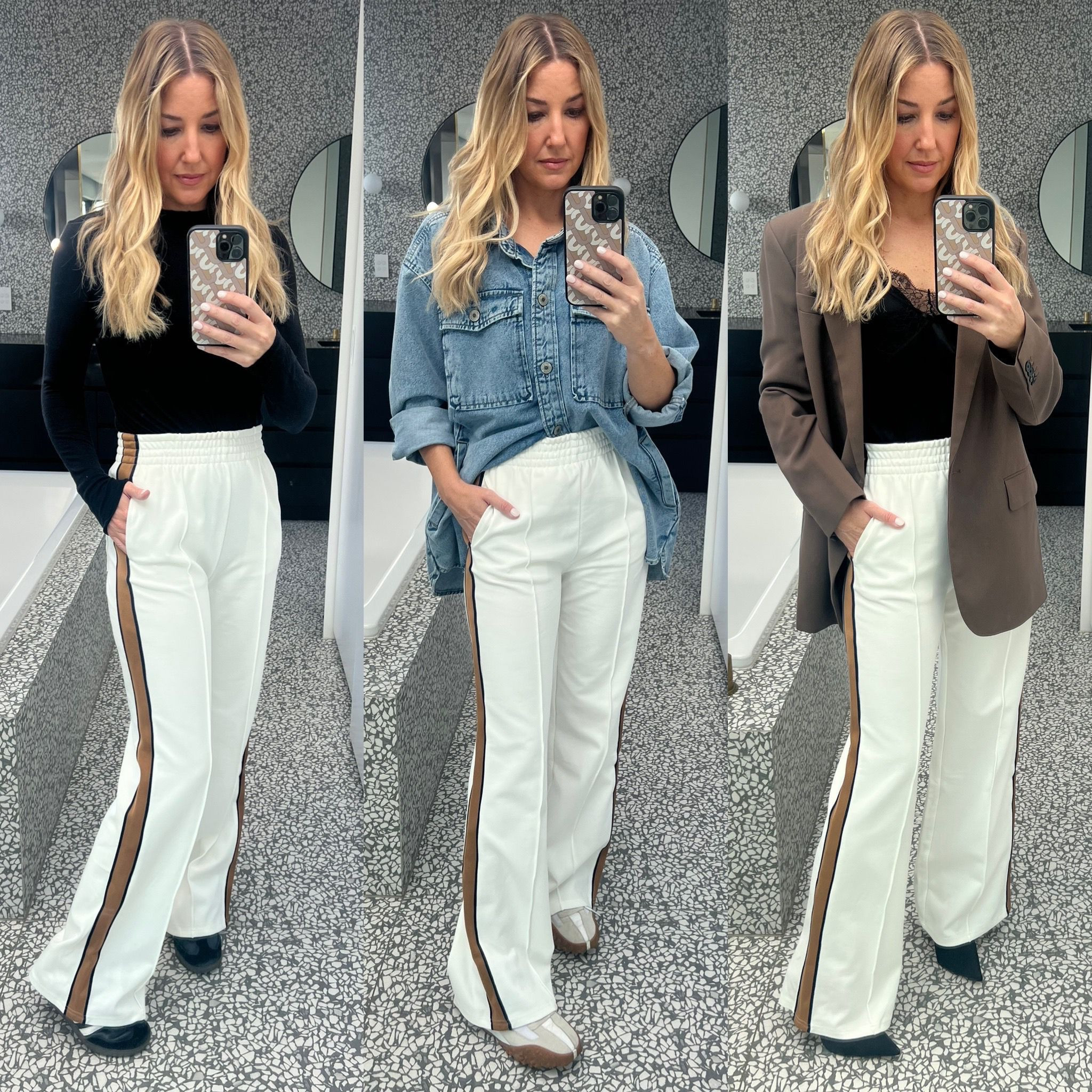 1 look, 3 ways 👀 

Dress them up, dress them down. These tracksuit pants are my uniform right now!

#LTKstyletip #LTKaustralia