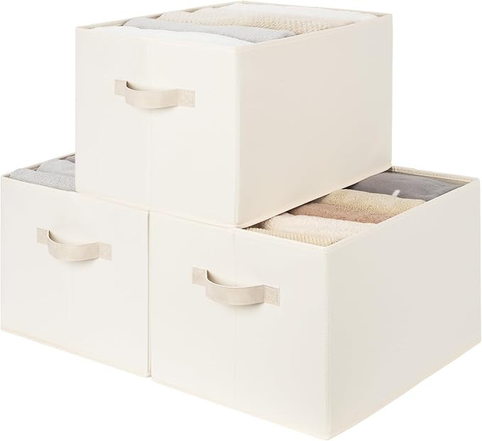 StorageWorks Fabric Closet Organizers and Storage Bin, Foldable Shelf Baskets for Organization an... | Amazon (US)