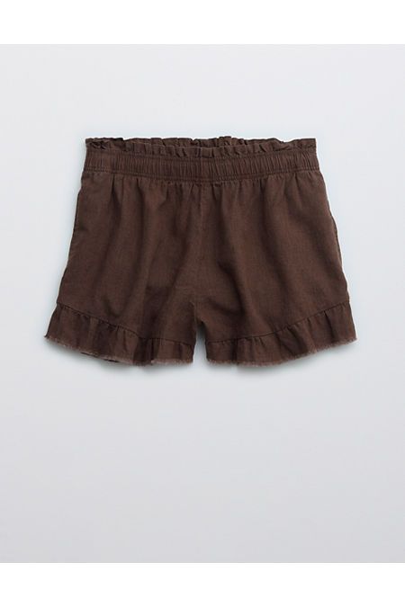 Aerie High Waisted Ruffle Short | American Eagle Outfitters (US & CA)